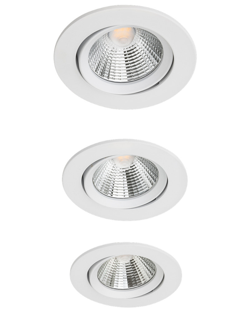 Nordlux Indbygningsspot LED 5 W IP23 3-pak - hvid