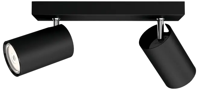 PHILIPS Spotlampe Kosipo GU10 2 spot - sort