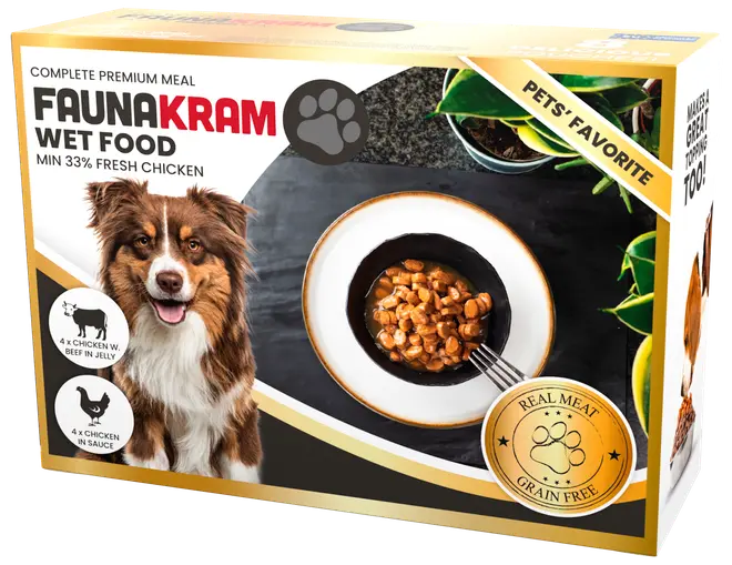Premium menuboks hund 8 x 100 g