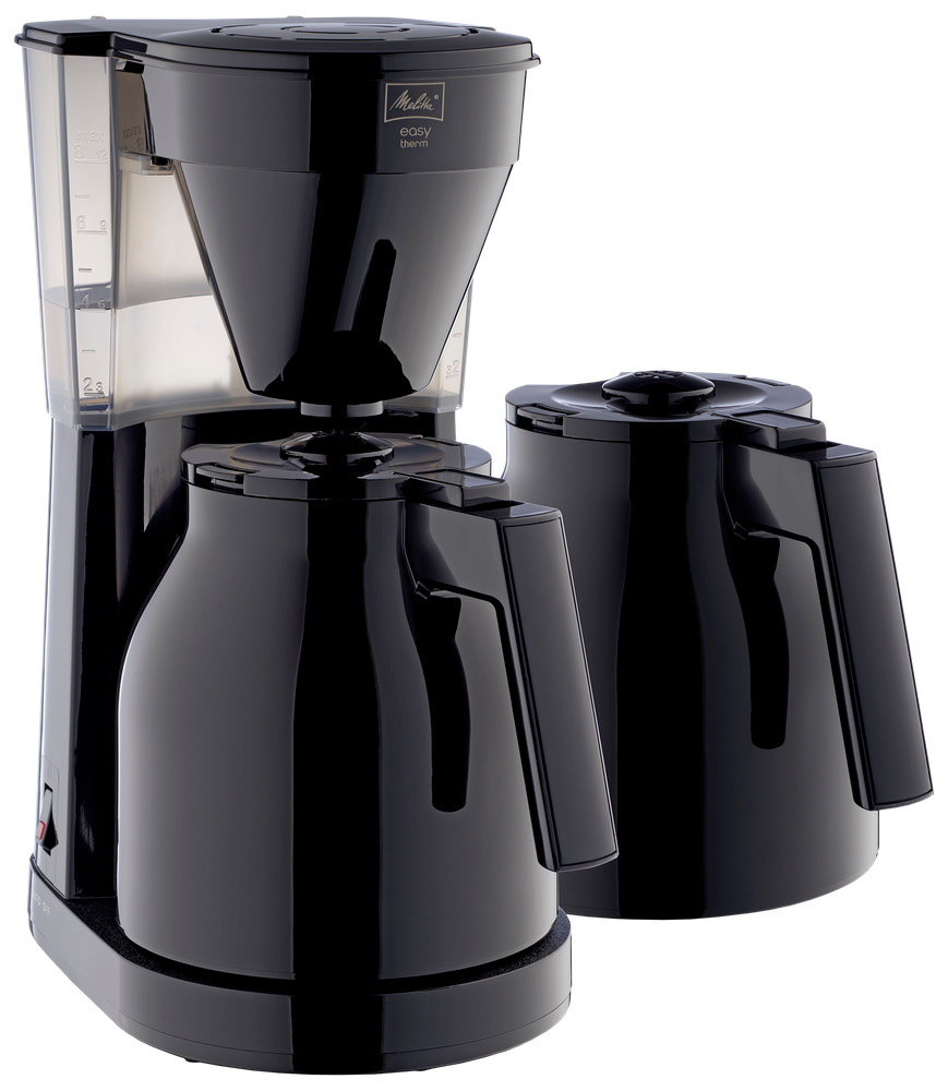 Melitta Easy Therm 2.0 tvåkannor kaffebryggare - Svart