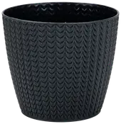 Plastpotte Ø15,7 cm - antracit grå