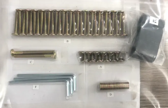 Skruvset till trädgårdsmöbelset 41904