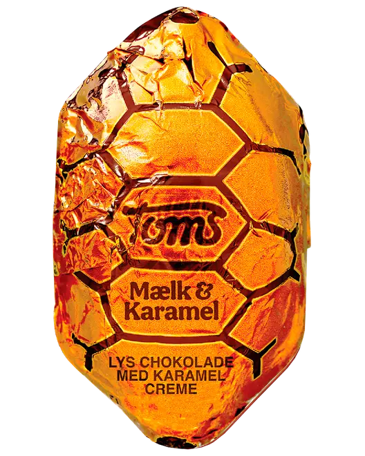 Toms Kæmpe Skildpadde Mælk & Karamel 28 g