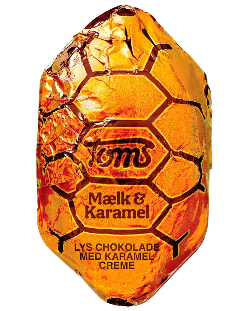 Toms Kæmpe Skildpadde Mælk & Karamel 28 g