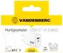 Vandenberg 65W hurtigoplader med USB-C og USB-A porte, egnet til telefoner, tablets og laptops. Kompakt hvidt design, GaN2 teknologi, sikkerhedstestet, europæisk stik.