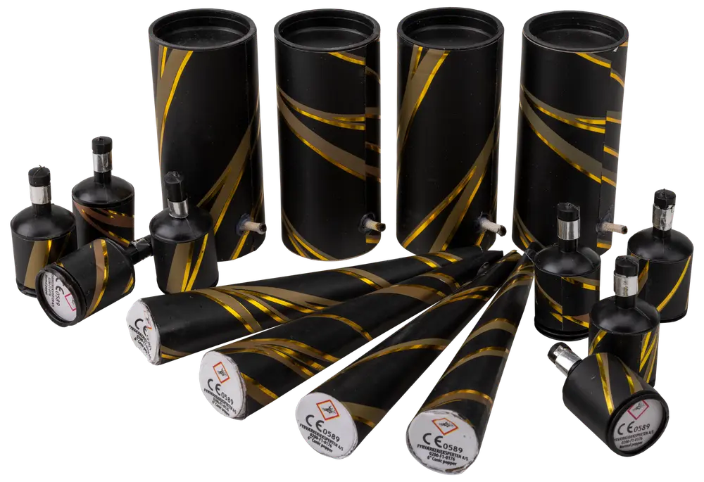 Bordbombesortiment klassisk 16 dele