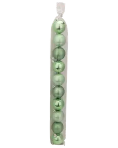  Julgranskulor Ø5 cm 10-pack - Ljusgrön