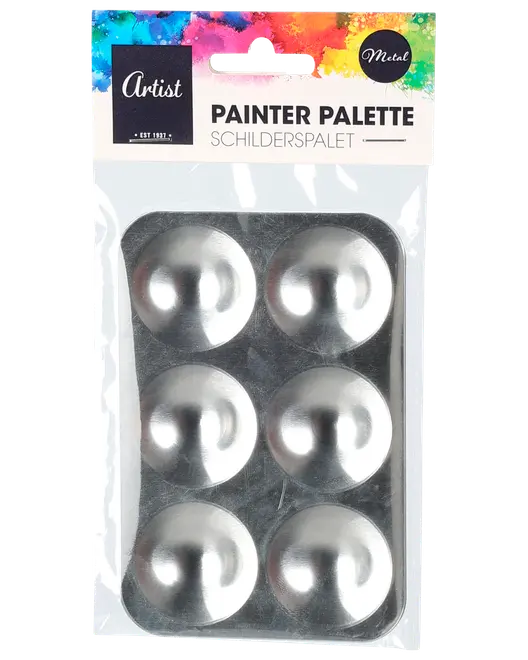 Malerpalette metal rektangel