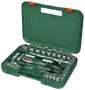Spärrnyckelsats 1/4" och 1/2" 57 delar