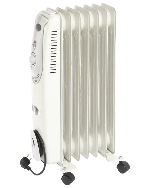 Oljeradiator med 7 ribbor