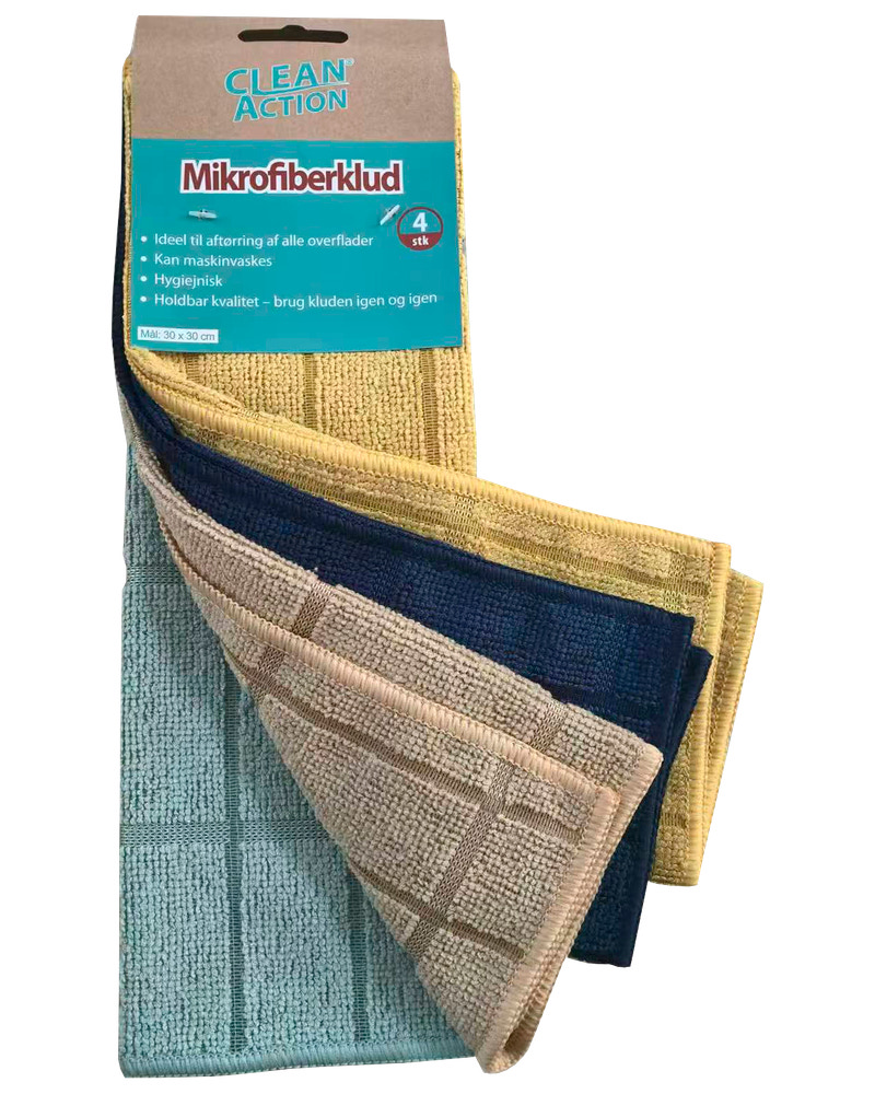 Mikrofiberduk 30x30 cm - 4 st