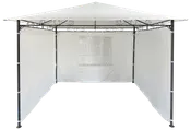 Paviljong i stål 3x3 meter - Vit