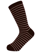 Strumpor bruna med ränder