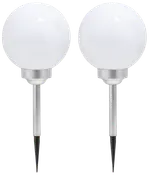 Solcellslampa LED 43 cm 2 st