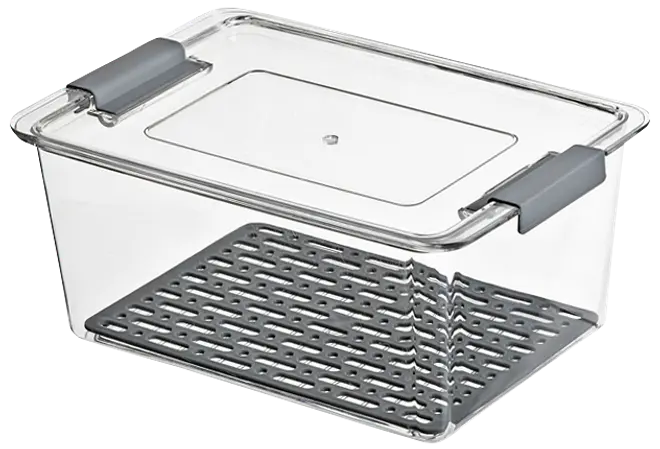 Förvaringslåda klar med lock S