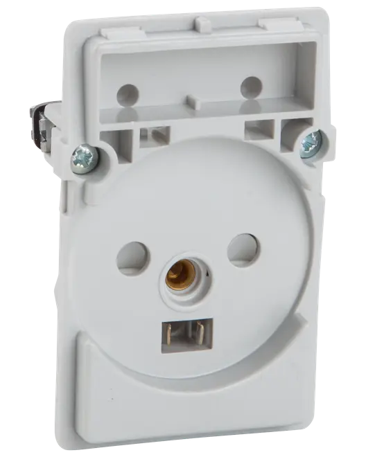 LK Stikkontakt 1½ modul med jord uden tangent