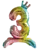 Folieballon Regnbue med krone 70 cm - Nr 3
