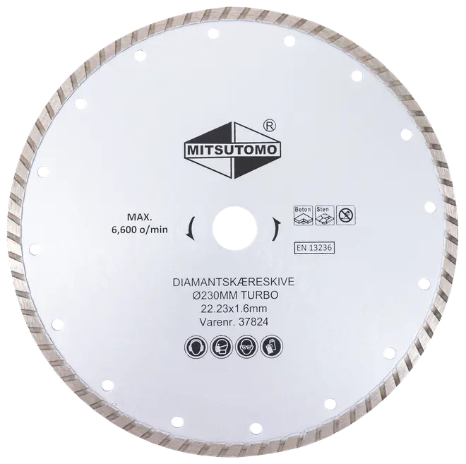 Mitsutomo Diamantkapskiva Ø230 mm - turbo