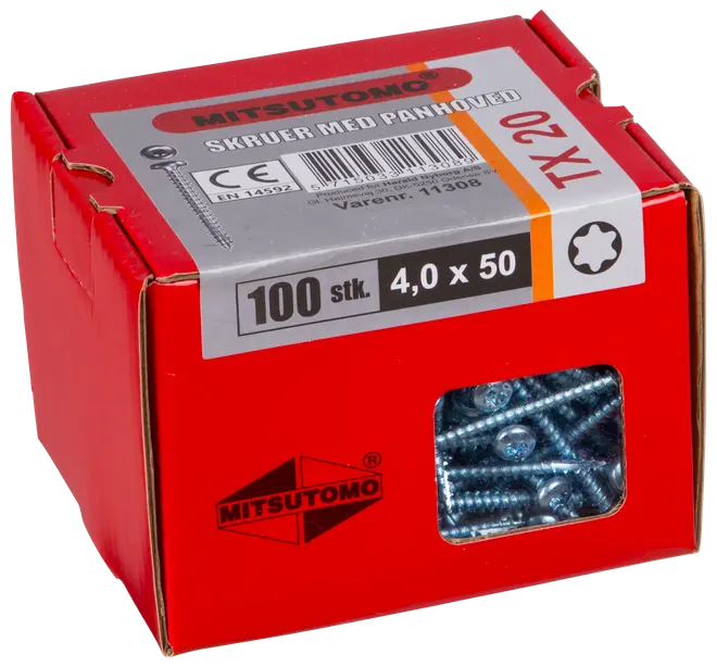 Mitsutomo Panskrue 4,0 x 50 mm 100 stk.