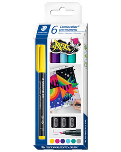 STAEDTLER PERMANENT MARKER 6ST