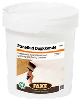 Hvidpigmenteret træbeskyttelse til lofter og paneler, modvirker gulning. Leveres i stor plastdunk med skruelåg, egnet til forbehandling. Mærke: FAXE Panellud Hvid.