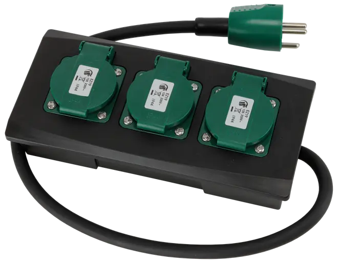 Forgreningsled 3 udtag IP44