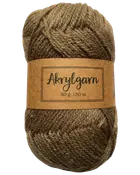 Akrylgarn 50 g valnöt