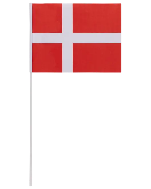 Papirflag på pind - 40cm 10-pak