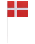 Papirflag på pind - 40cm 10-pak