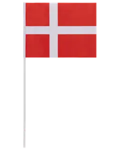 Papirflag på pind - 40cm 10-pak
