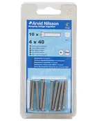 Arvid Nilsson Maskinskrue A4 LH M4 x 40 mm 10-pak
