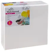 Målarduk på ram 30x30 cm 7 st