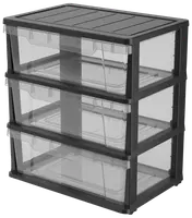 Skuffereol med 3 skuffer og hjul
