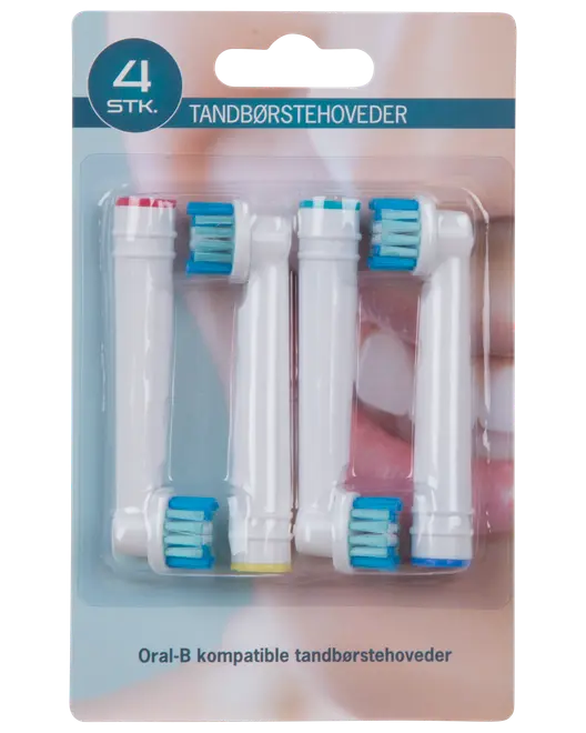 Tandbørstehoved 4-pak