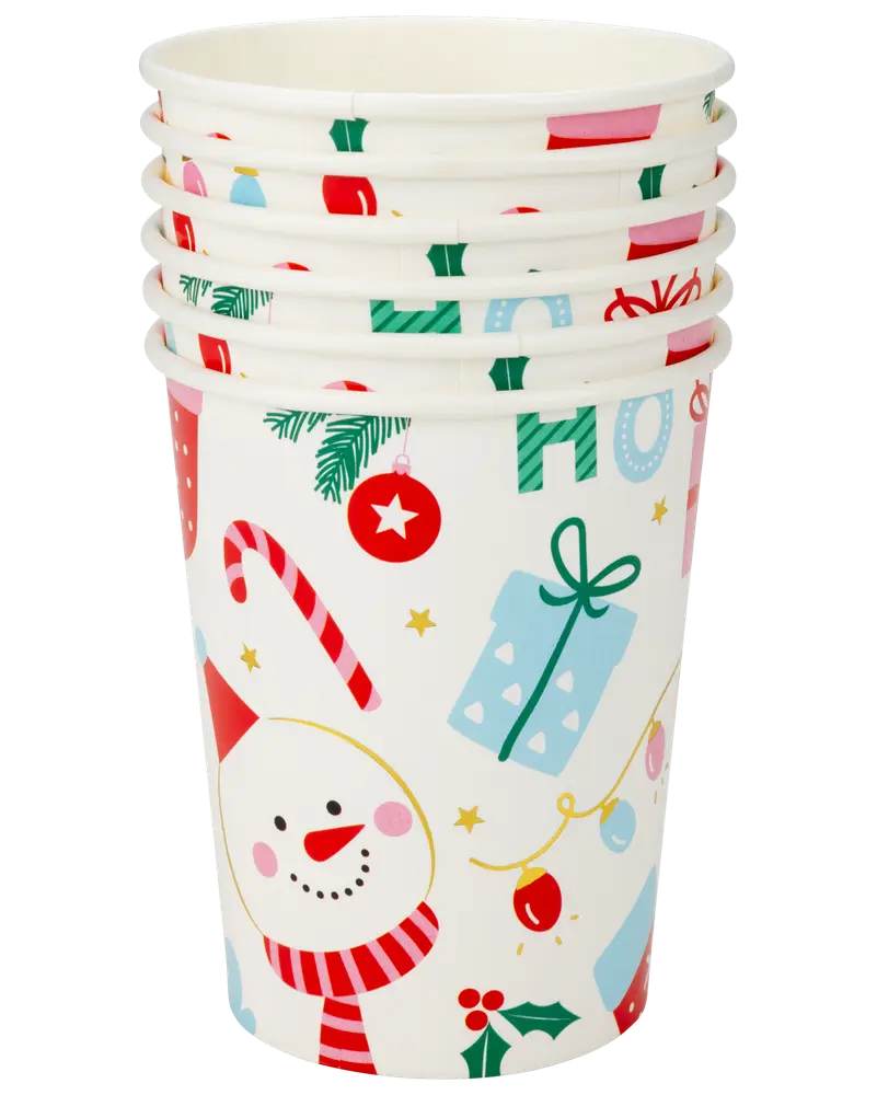 Papkrus jul hvid 6-pak