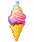 Folieballon 75 cm - Isvaffel