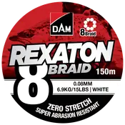 DAM Fletline 8 Braid 150 m 0,08 mm - hvid