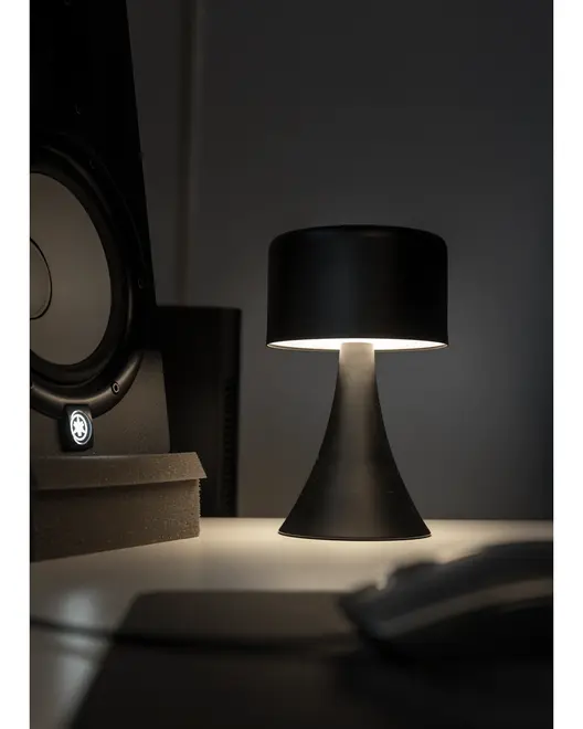 Bordlampe sort - H21 cm