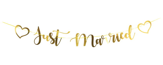 Guirlande 'just married'