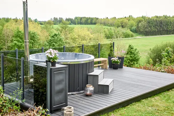 Glashegn 100 x 97,6 cm - klart glas