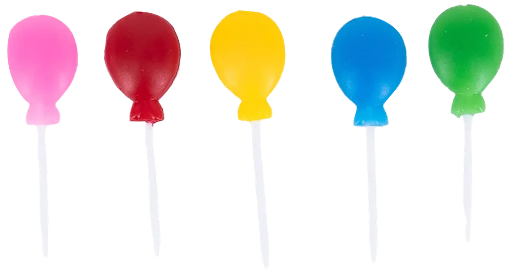 Tårtljus ballonger 5 st