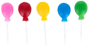 Tårtljus ballonger 5 st