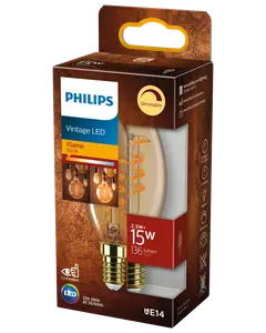 PHILIPS LED kronlampa 2,5W E14 C35 - flamma