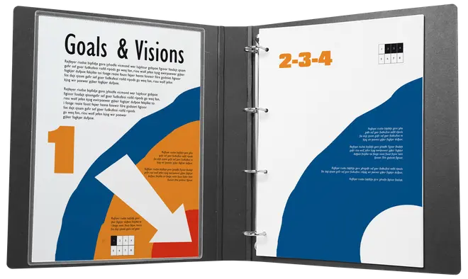 Plastlommer selvklæbende 10-pak - A4