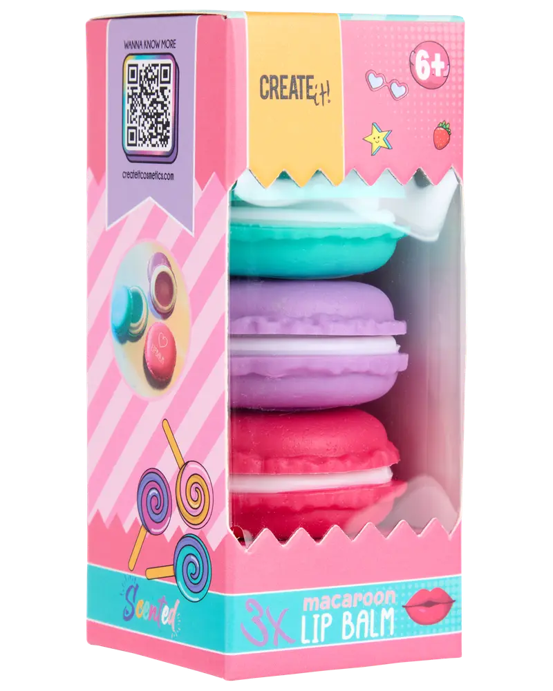 Læbepomade macaroon 3-pak