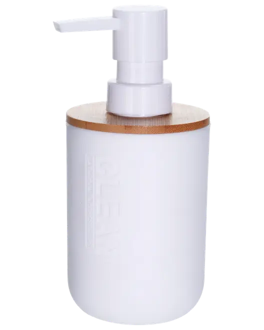 Tvålpump vit/bambu
