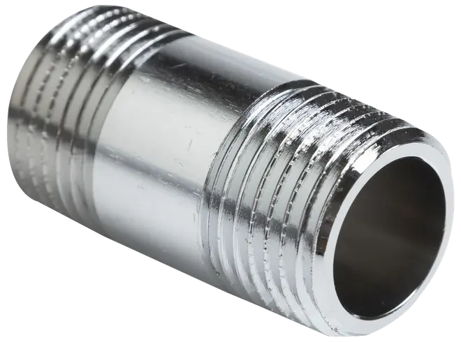 Nippelrør 1/2'' x 40 mm - forkromet