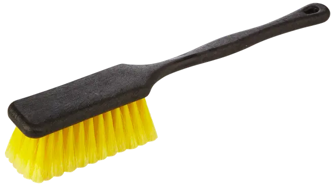 Autobørste sort/gul 40 cm