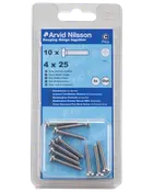 Arvid Nilsson Maskinskrue A4 PH M4 x 25 mm 10-pak