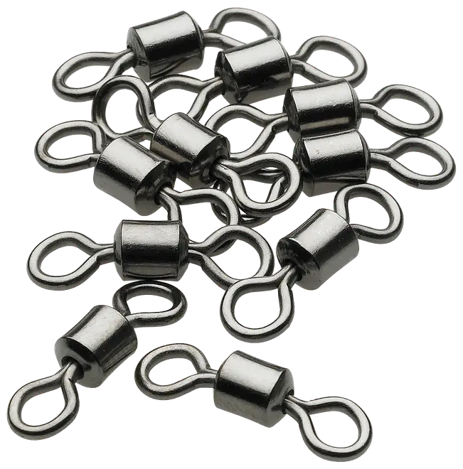 Kinetic Crane swivel #8 10-pak - sort